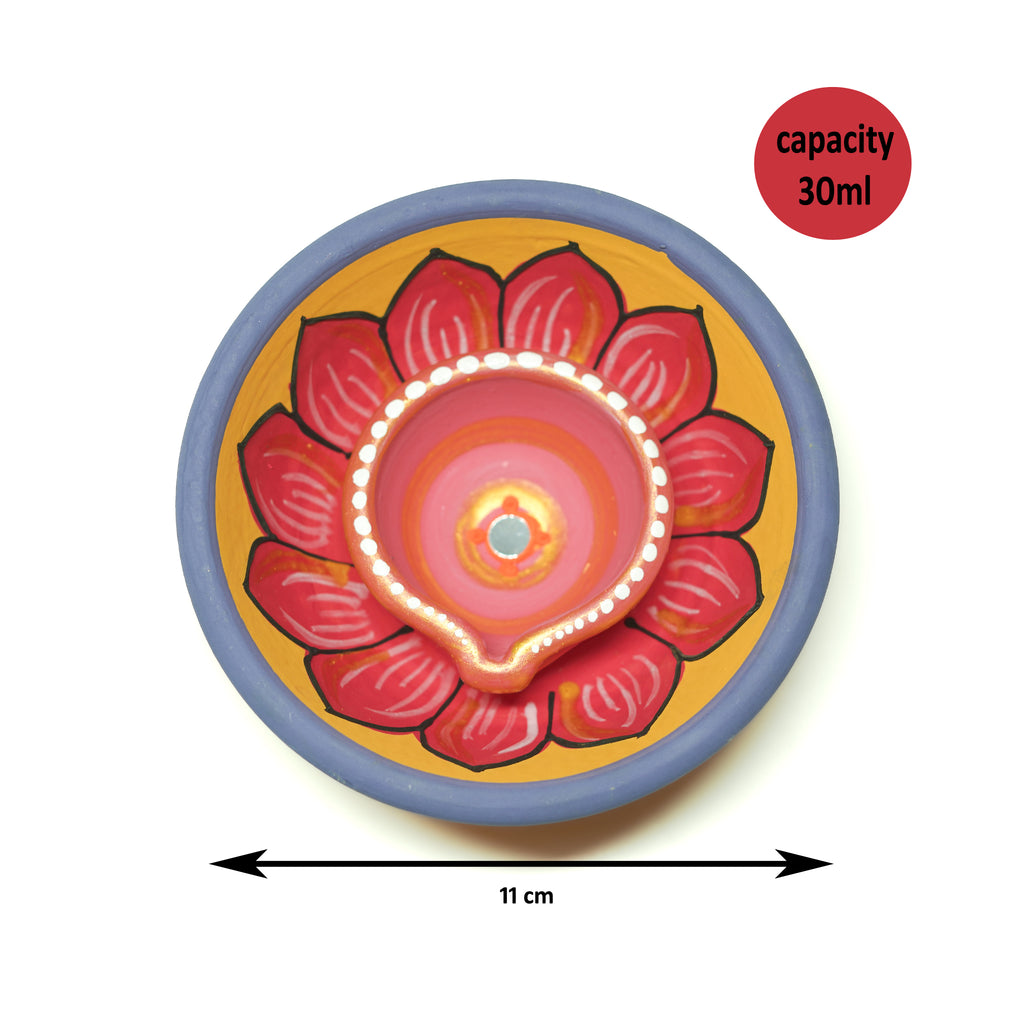 Pooja Bowl Diya | Oil Lamp | Agal Set Of 2