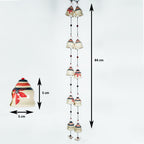 Artisan Ceramic Bell thoranum with Birds – Garden & Balcony Hanging Ornament