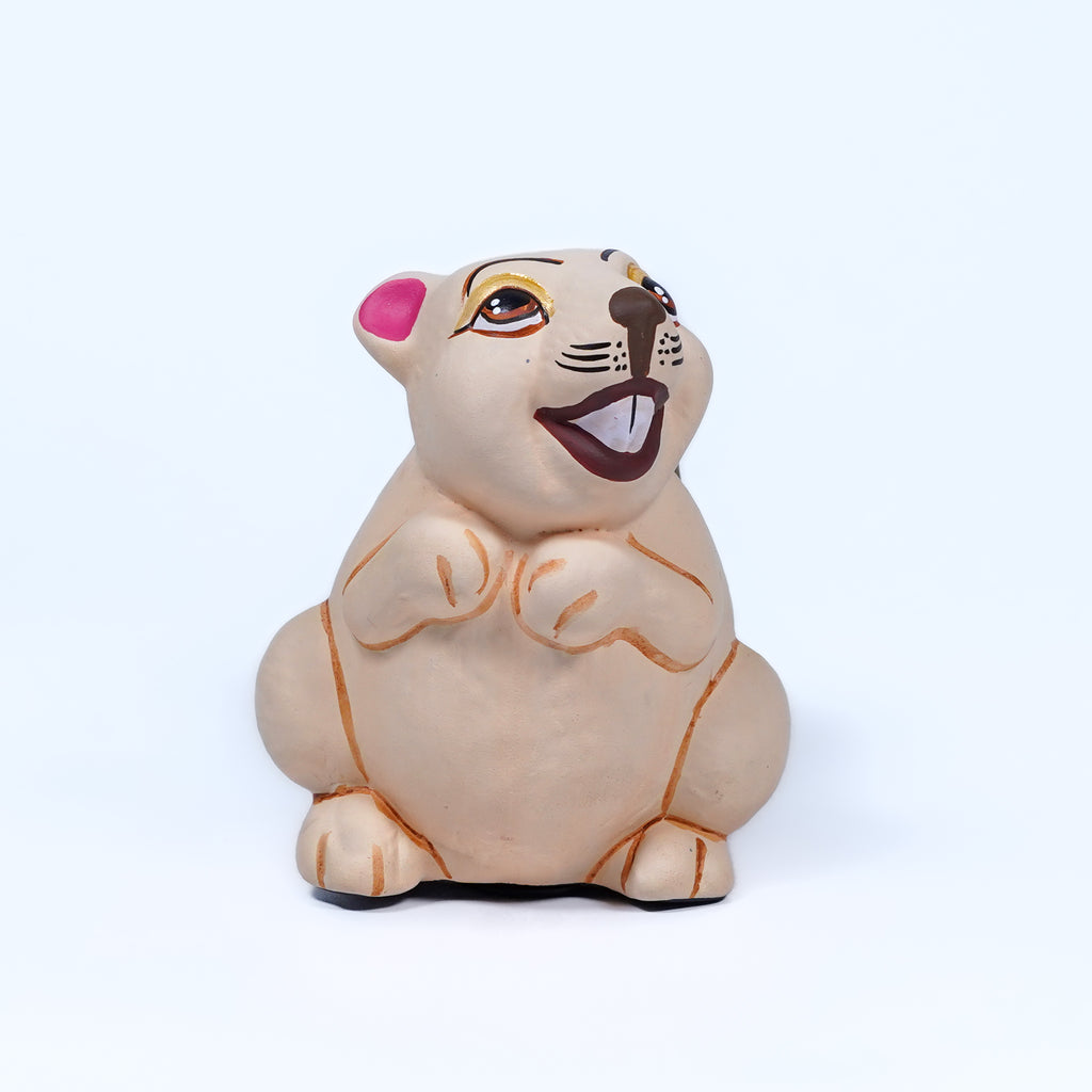 Smiley Squirrel Ceramic Coin Bank – Handcrafted Woodland Charm