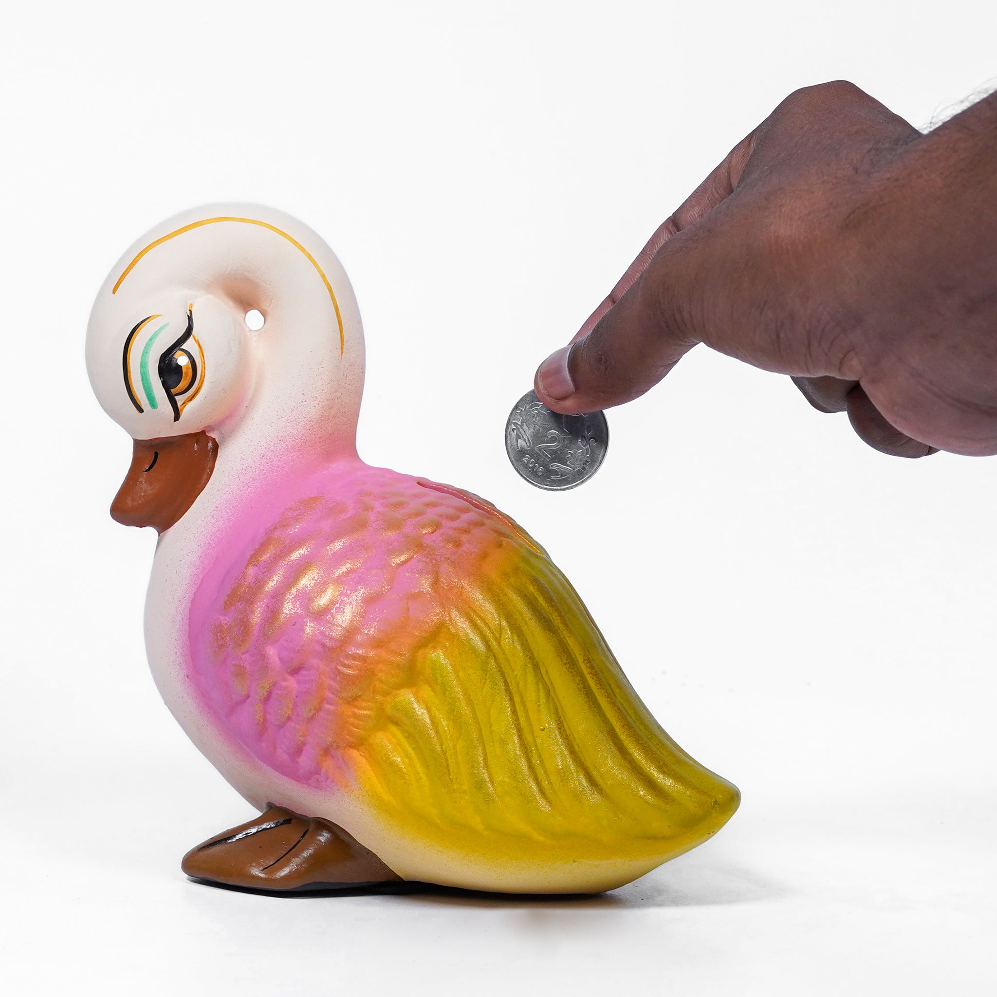 Charming Duck Coin Bank – Hand-Painted Savings Buddy