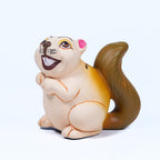 Smiley Squirrel Ceramic Coin Bank – Handcrafted Woodland Charm