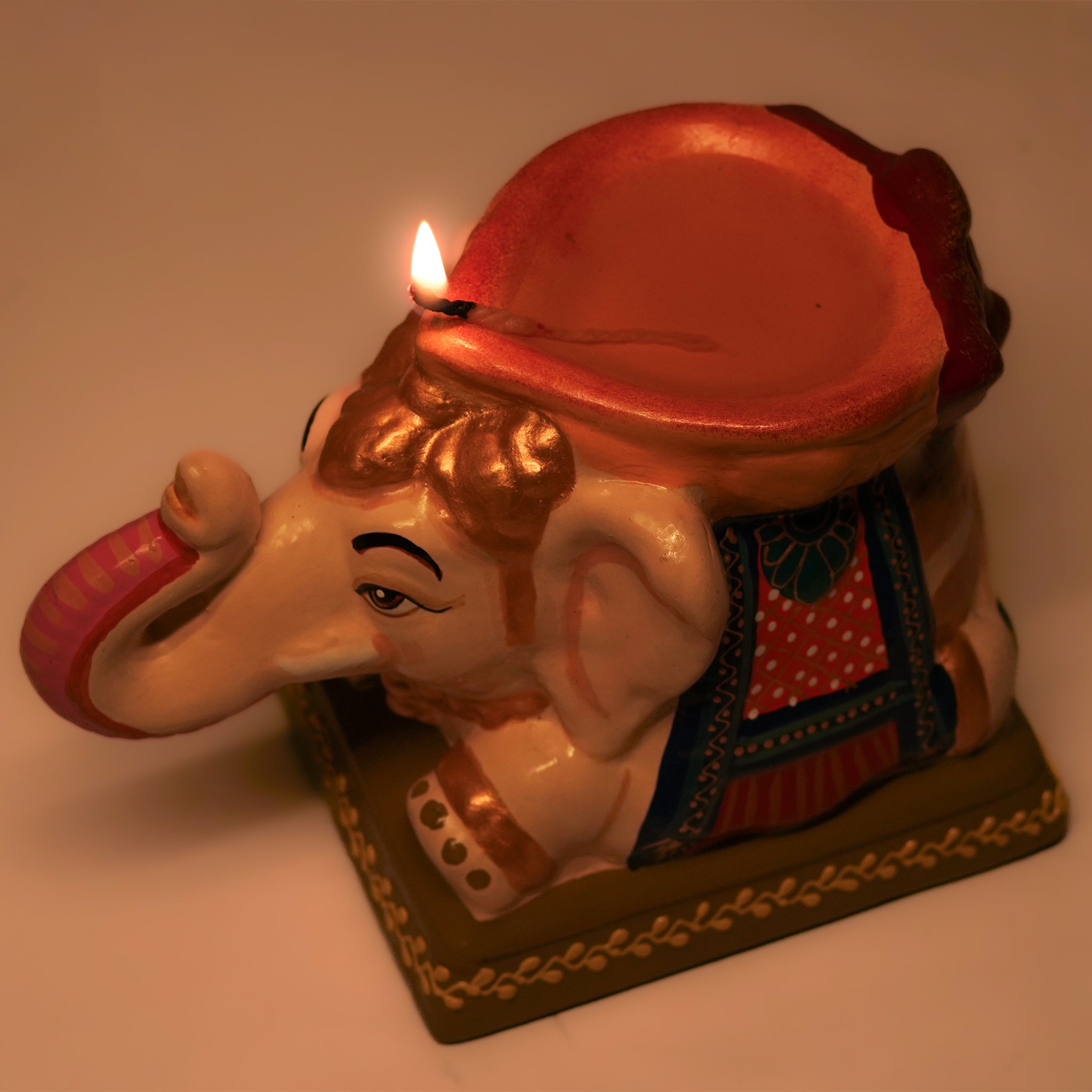 Pooja Elephant Diya Lamp| Oil Lamps | Agal