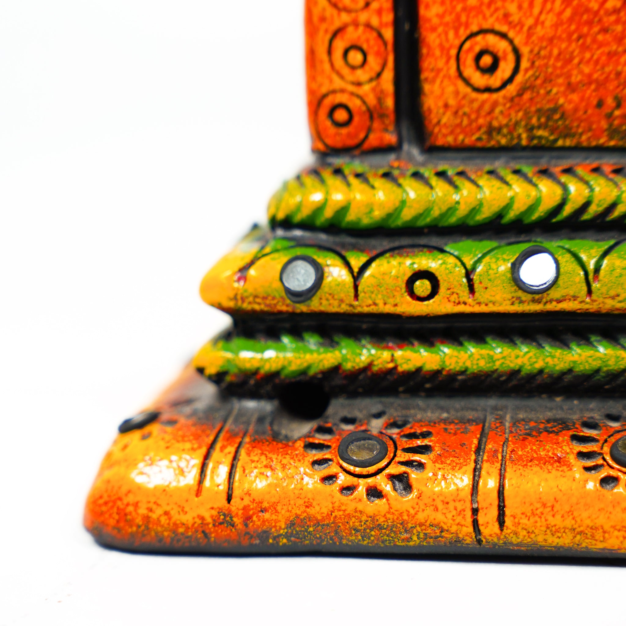 Handcrafted Terracotta Tulasi Planter – Traditional Temple Design