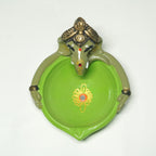 Pooja Multi Colour Ganesh Agal | Diya | Oil Lamp Set Of 2