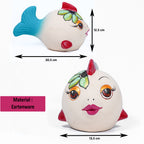 Floral Beauty Fish Piggy Bank – Handpainted Ceramic Charm