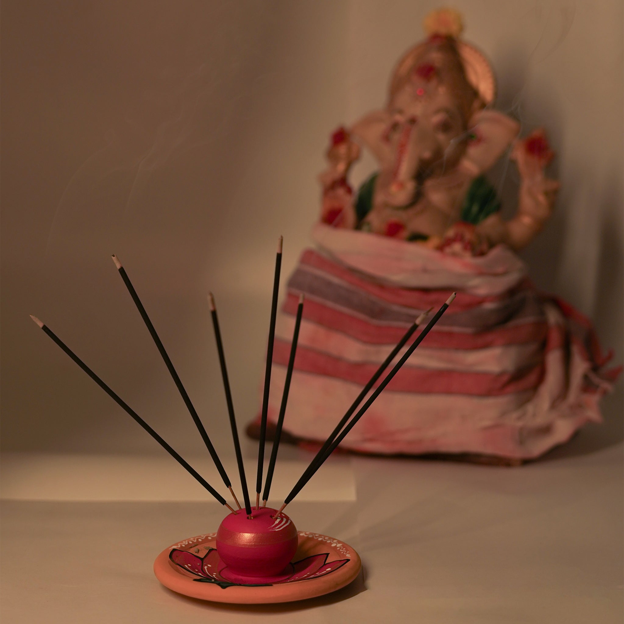 Pooja Plate shape Vathi | Incense Stick Holder Set Of 2