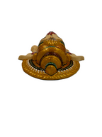 Wall Hanging Ganesha Lord Vinayagar head statue (Multi Colour, Big)