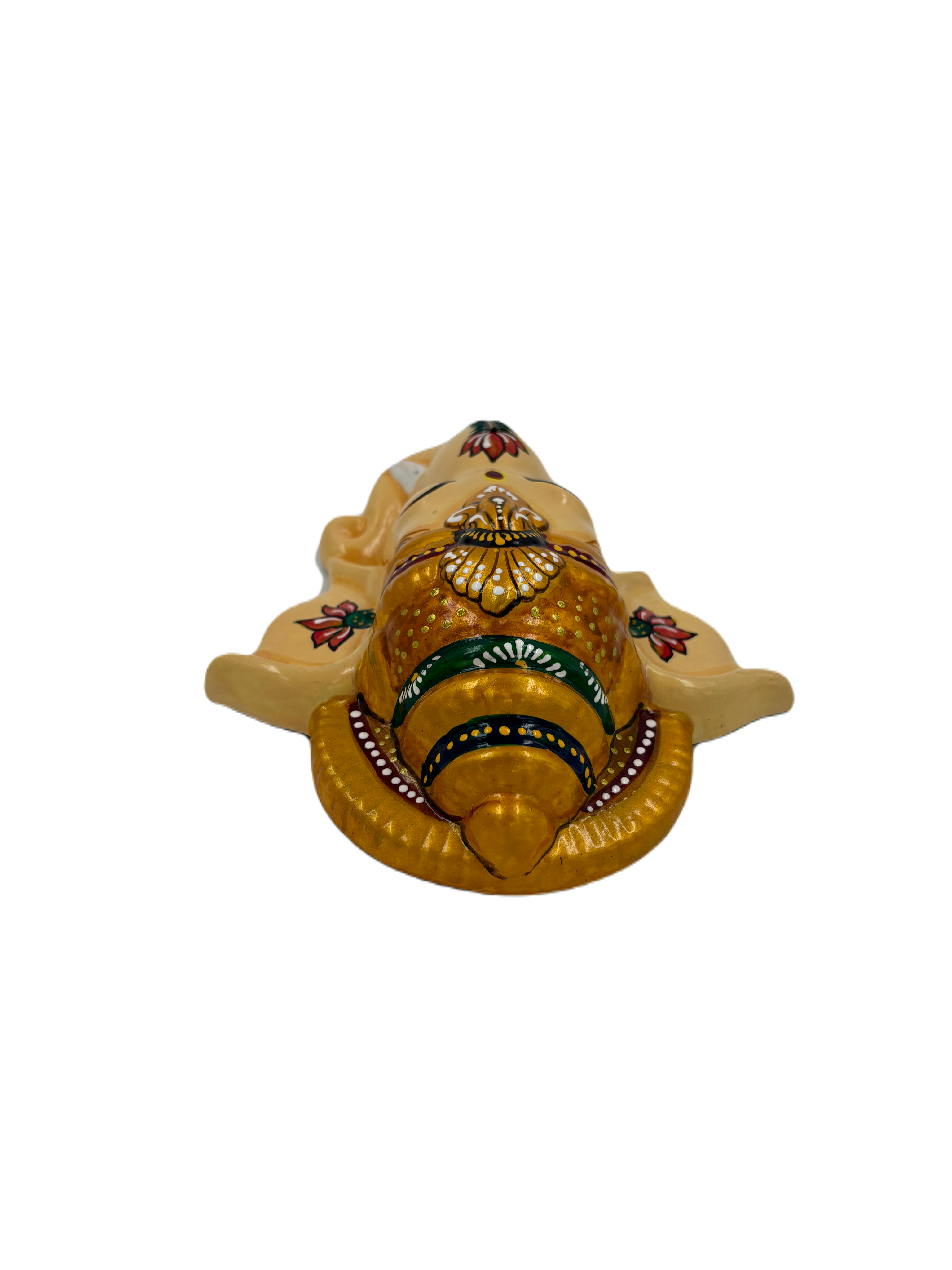 Wall Hanging Ganesha Lord Vinayagar head statue (Multi Colour, Medium)