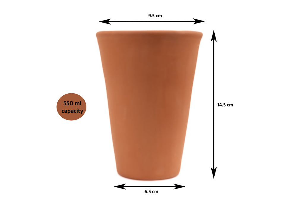 Terracotta Lassi Tumbler Set Of 2 - 550ml
