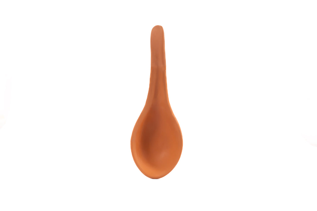 Terracotta Soup Bowl With Spoon 400ml