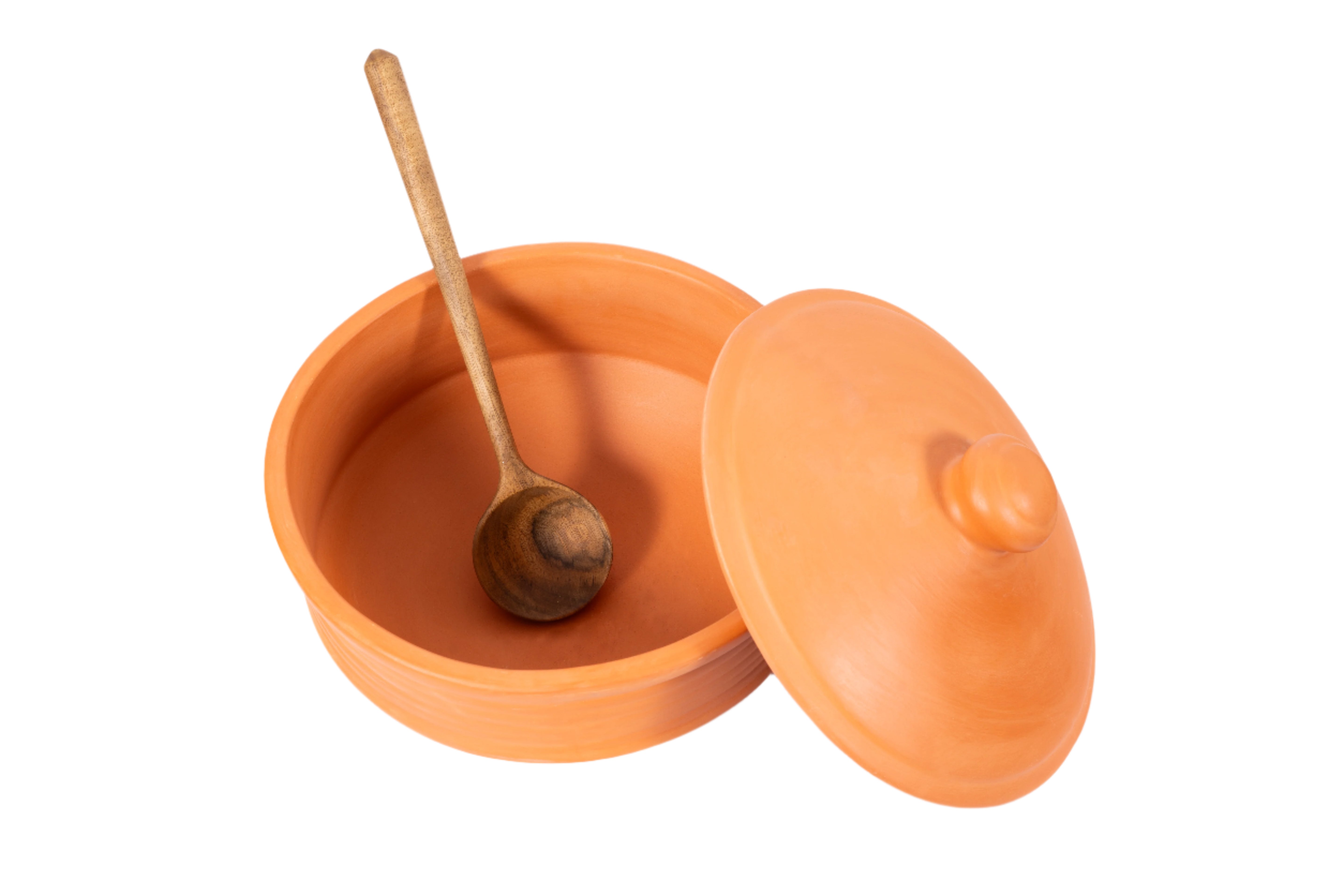 Terracotta Cooking Bowl 4000ml With Wood Spoon