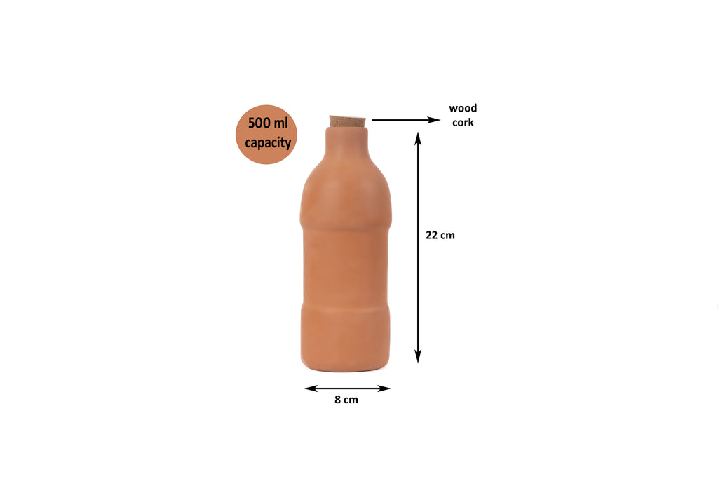 Terracotta Water Bottle 500ml