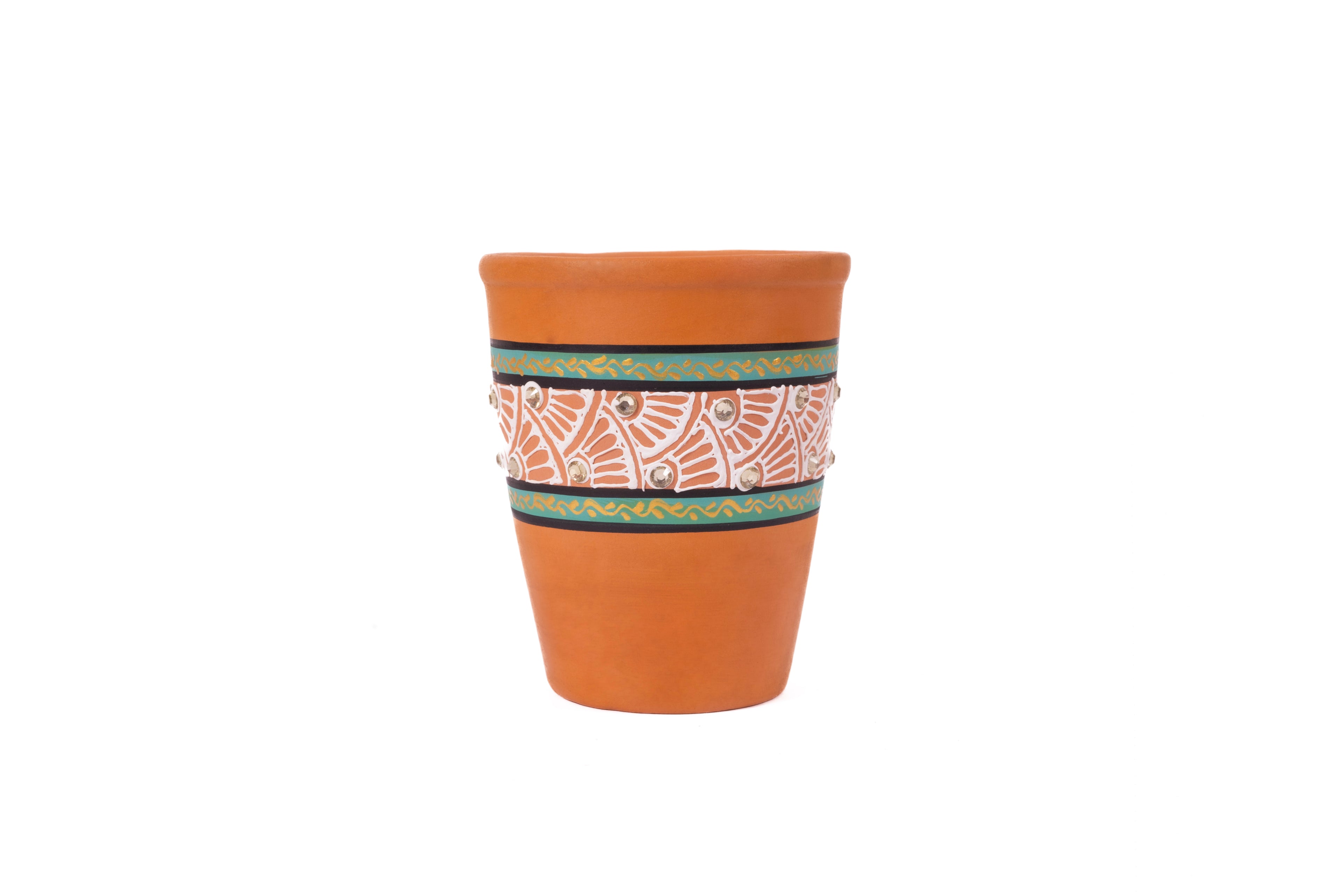 Terracotta Water Bottle With Tumbler 1000ml