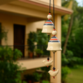 Artisan Ceramic Bell thoranum with Birds – Garden & Balcony Hanging Ornament