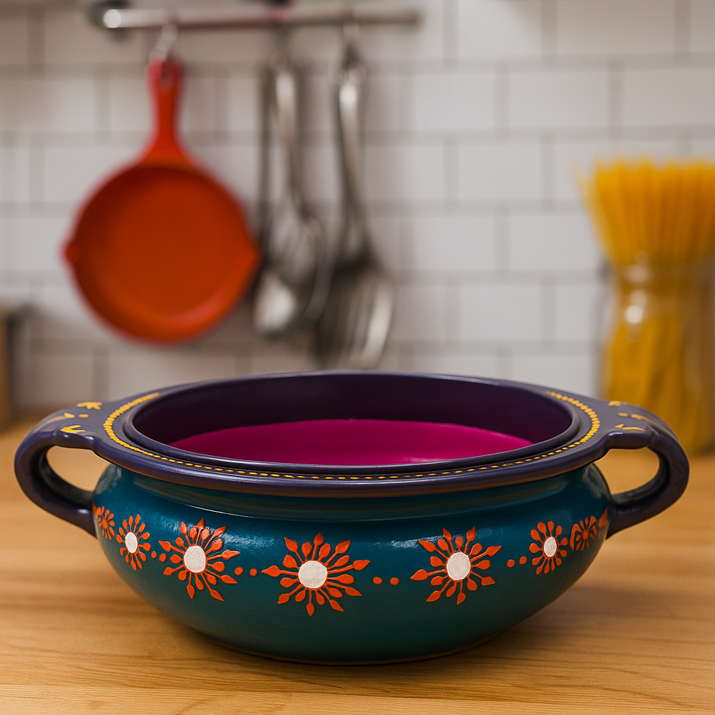 Decorative Handmade Flower Urli Bowl | Flower Pot - 600ml