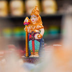 Handmade Earthenware Murugan Statue Hand painted