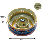 Flower Decorative Urli Bowl Shape Diya for Home Handcrafted Bowl for Floating Flowers and Oil Lamp Home Vallalar Agal