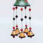 Artisanal Terracotta Wind Chime with Beads & Bells