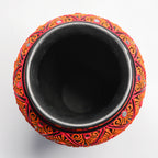 Traditional Kumhari Terracotta Vase – Hand-Painted Folk Motif