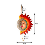 Decorative Wall Hanging Decor Sun Moon Face Multi Colour
