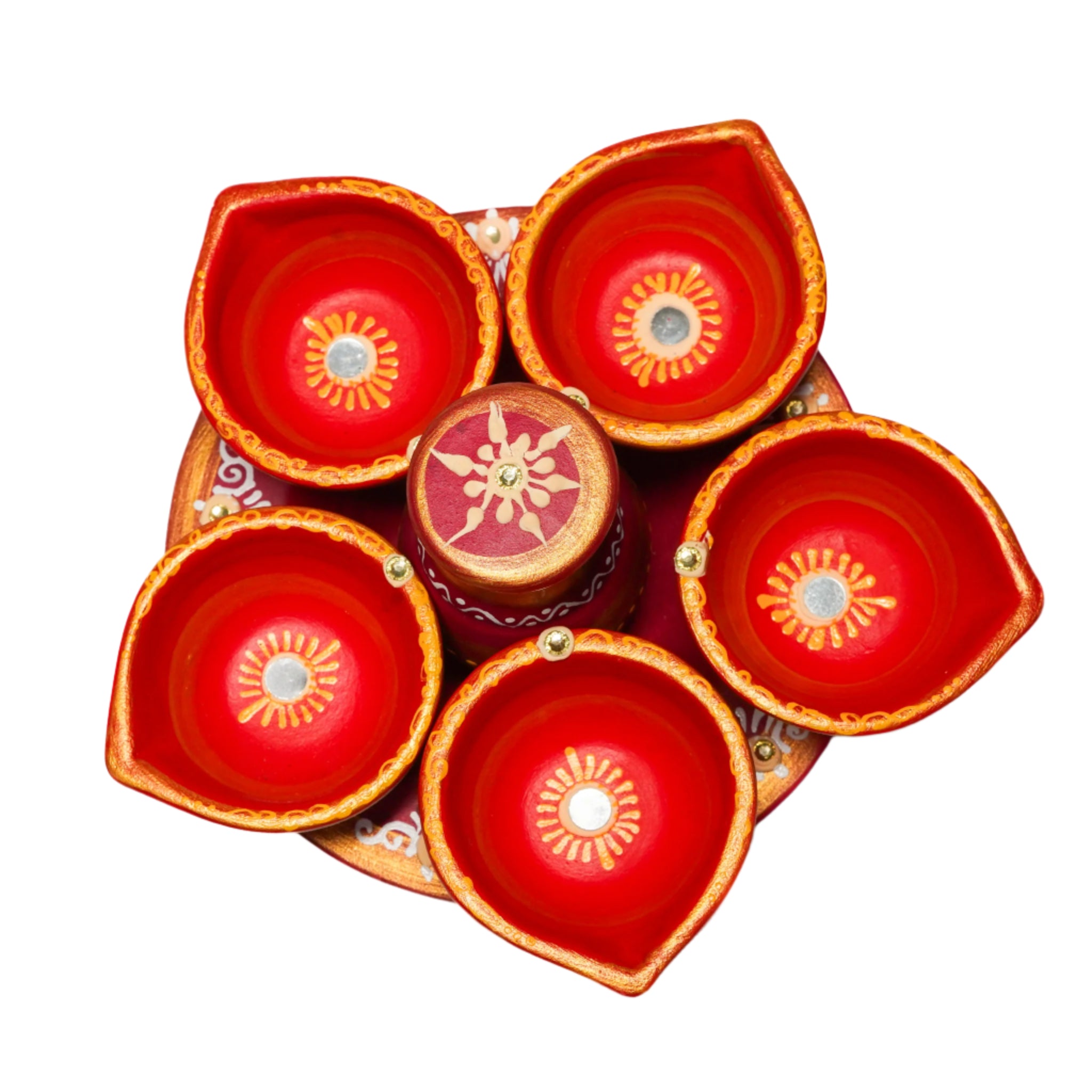 Panchmukhi diya- Five Face Diys Agal Oil Lamp