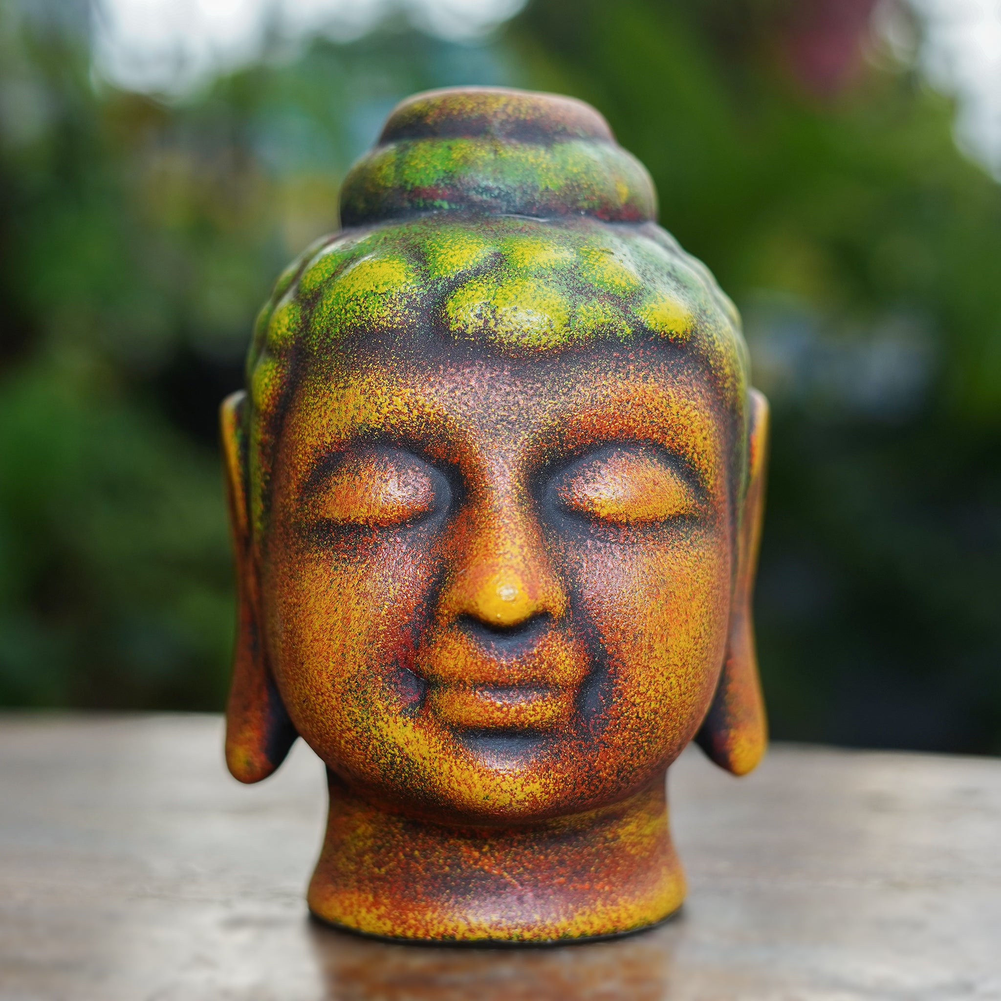 Decorative Antique Buddha Head Statue