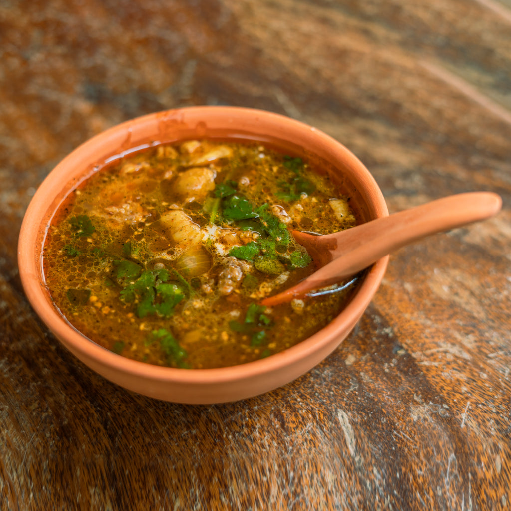 Terracotta Soup Bowl With Spoon 400ml