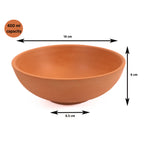 Terracotta Soup Bowl With Spoon 400ml