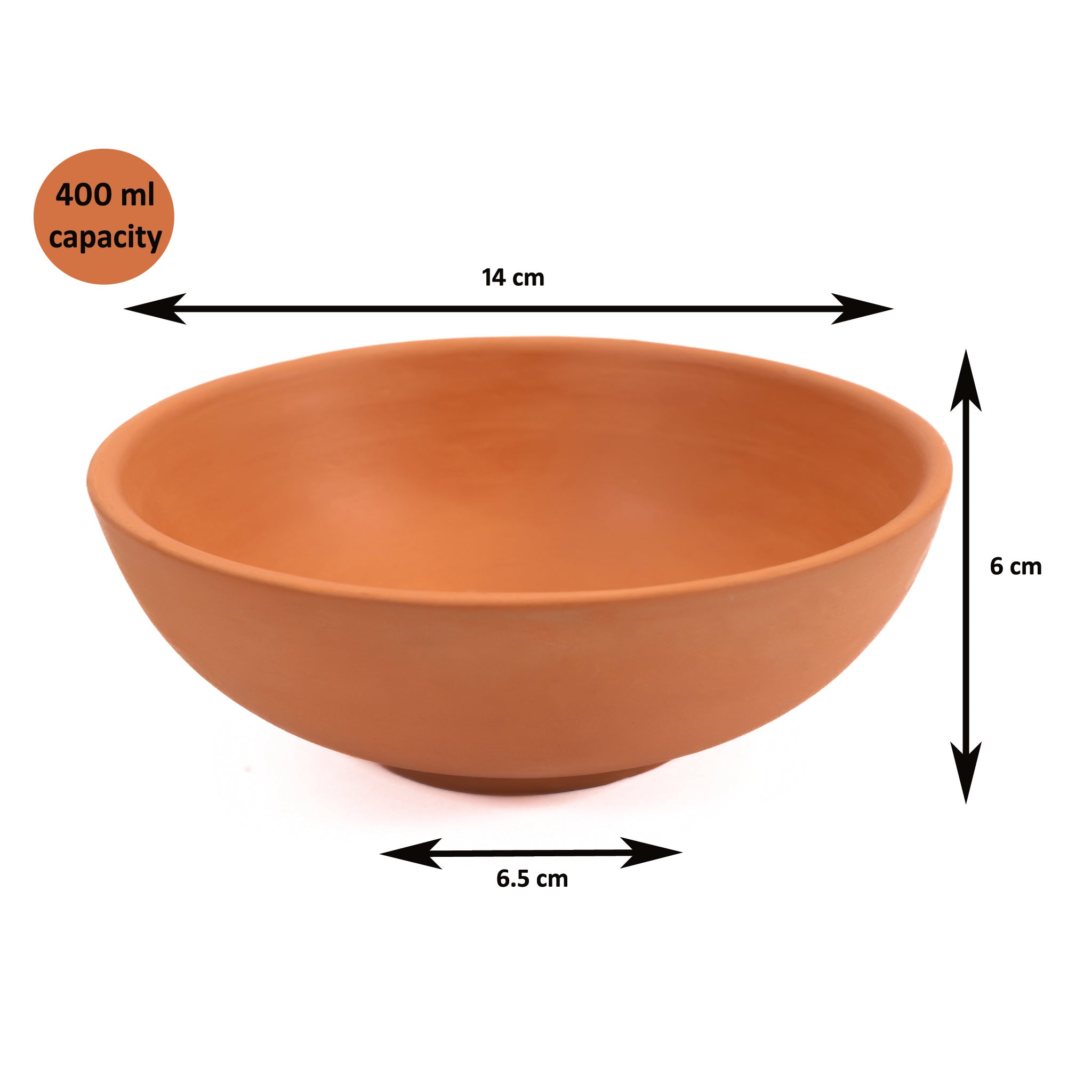 Terracotta Soup Bowl With Spoon 400ml