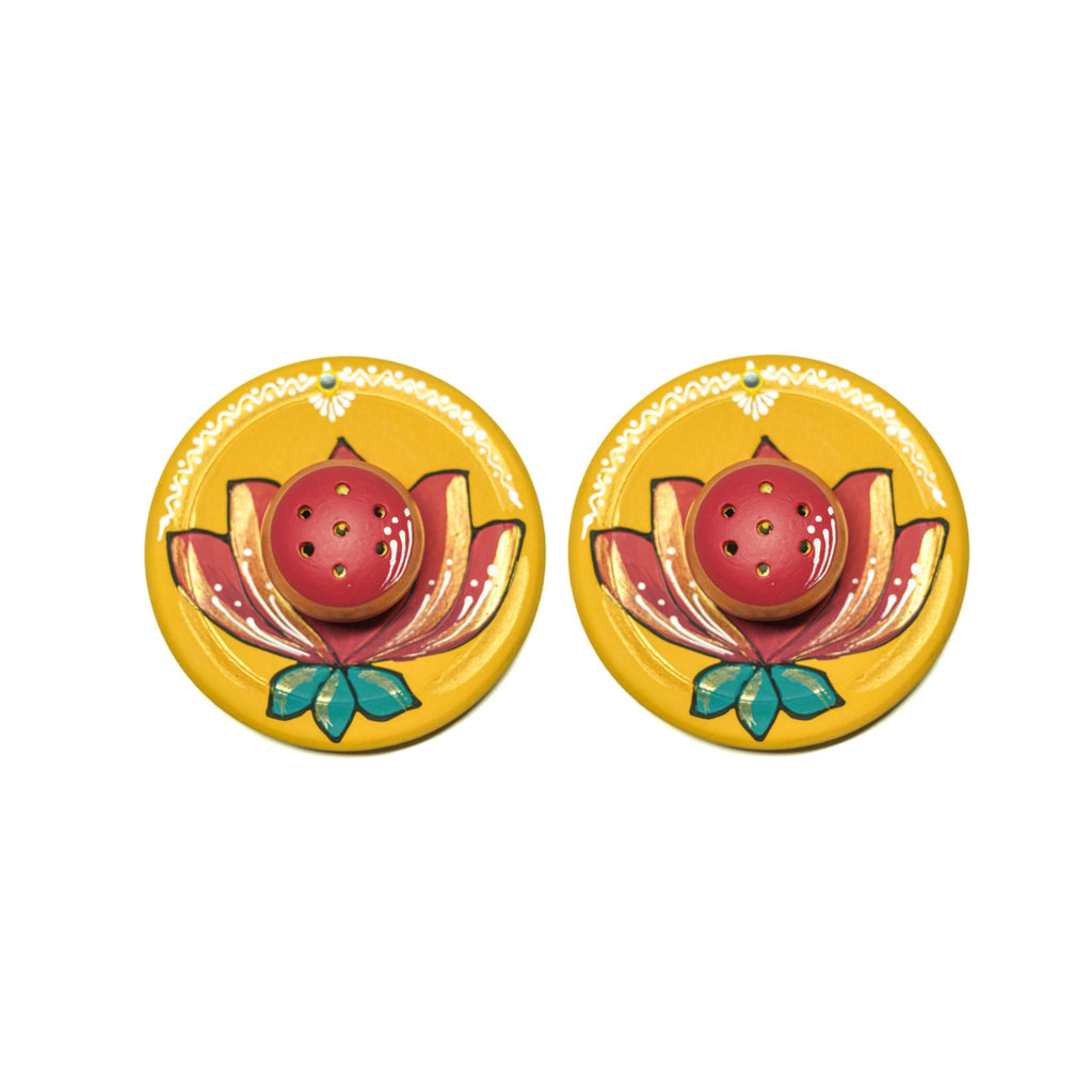 Pooja Plate shape Vathi | Incense Stick Holder Set Of 2