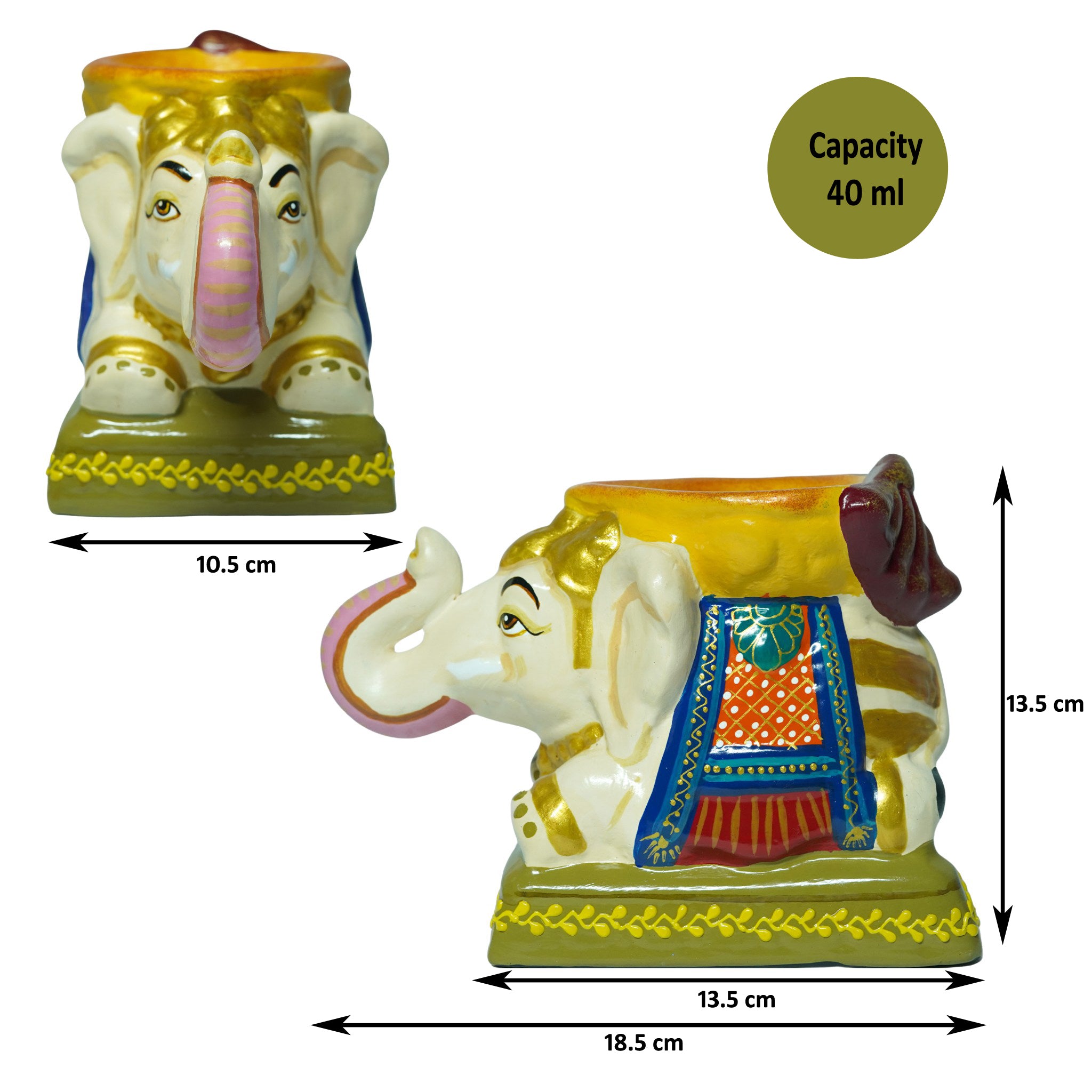 Pooja Elephant Diya Lamp| Oil Lamps | Agal