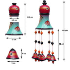 Lotus-Inspired Decorative Hanging Chime with Bells