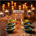 Golden Glow Agal/diya Gift Box – Set of 6 (small)