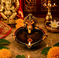 Pooja Antique Ganesh Agal | Diya | Oil Lamp Set Of 2